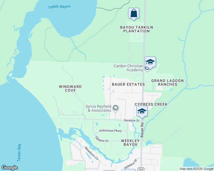 map of restaurants, bars, coffee shops, grocery stores, and more near 3495 Chief Mate Drive in Pensacola