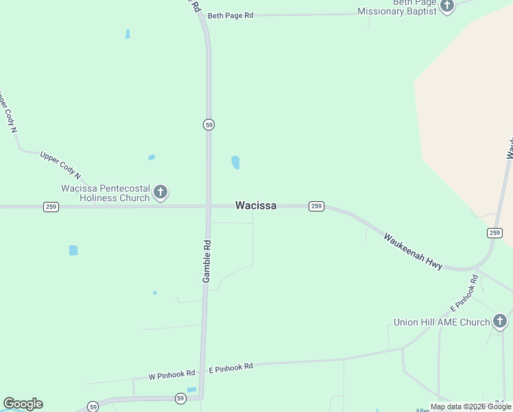 map of restaurants, bars, coffee shops, grocery stores, and more near in Wacissa