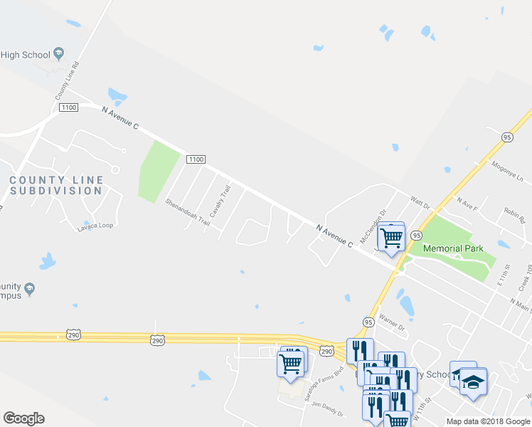 map of restaurants, bars, coffee shops, grocery stores, and more near 106 Gettysburg Loop in Elgin