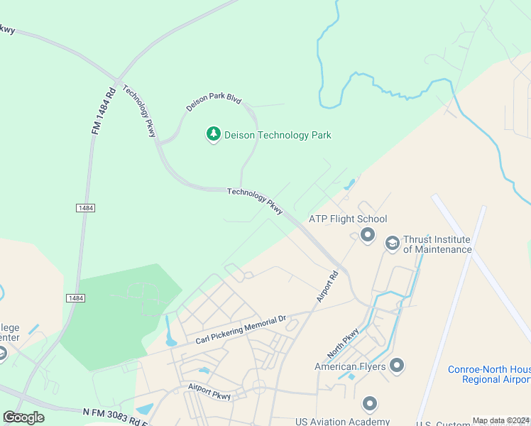 map of restaurants, bars, coffee shops, grocery stores, and more near 9815 Gulfstream in Conroe