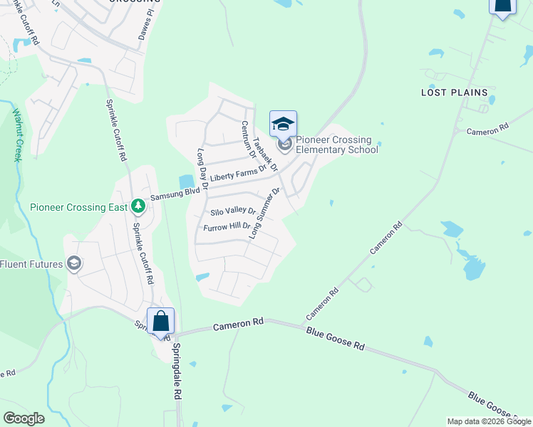 map of restaurants, bars, coffee shops, grocery stores, and more near 11200 Silo Valley Drive in Austin