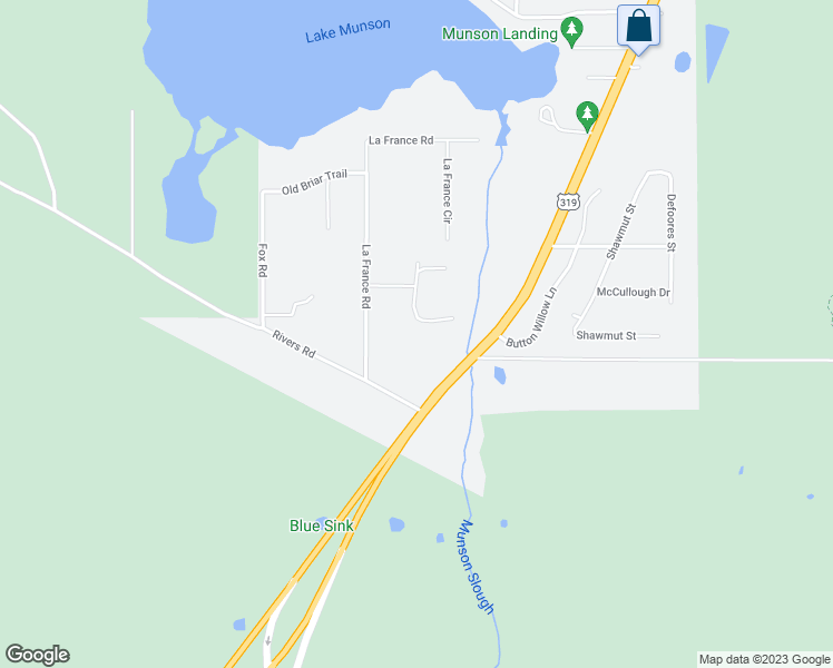 map of restaurants, bars, coffee shops, grocery stores, and more near 1763 La France Trail in Tallahassee