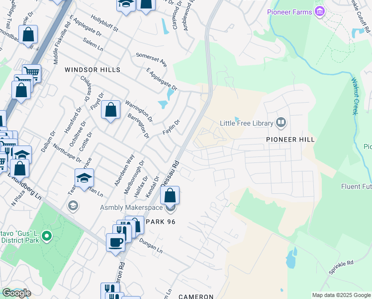 map of restaurants, bars, coffee shops, grocery stores, and more near 10101 Dessau Road in Austin