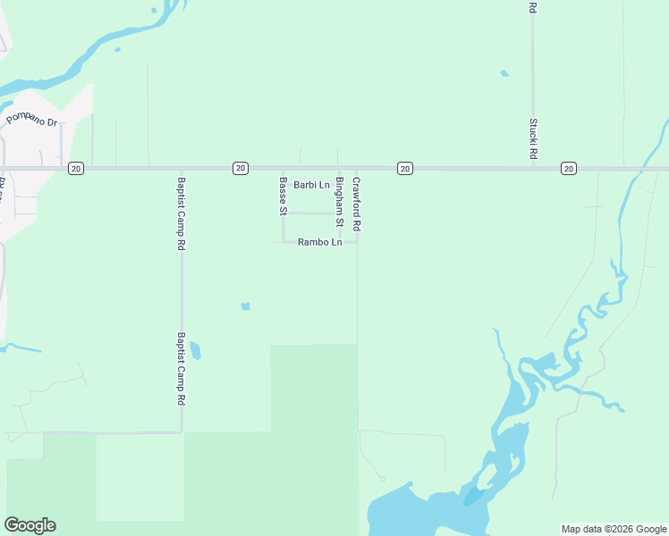 map of restaurants, bars, coffee shops, grocery stores, and more near 9201-9315 Crawford Road in Elberta