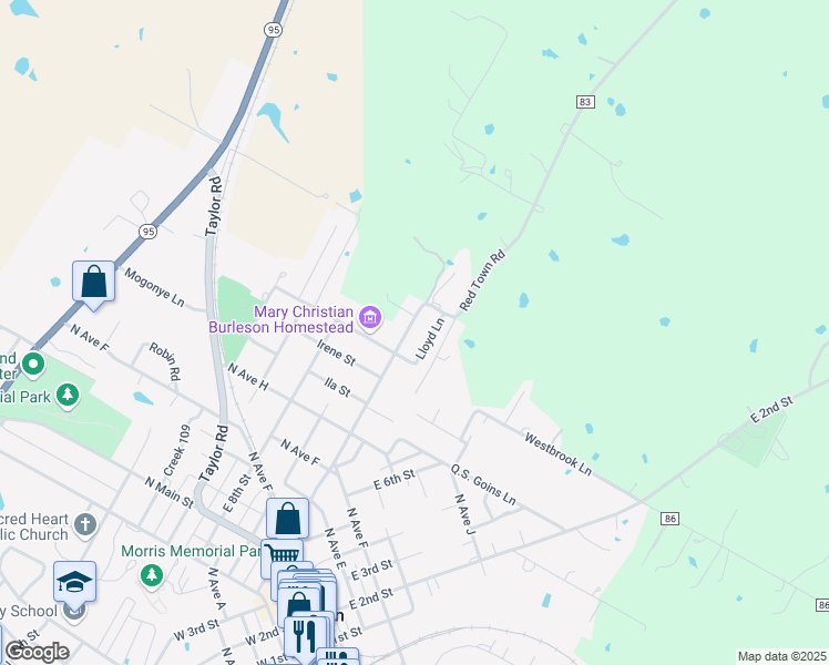 map of restaurants, bars, coffee shops, grocery stores, and more near 805A Lloyd Lane in Elgin