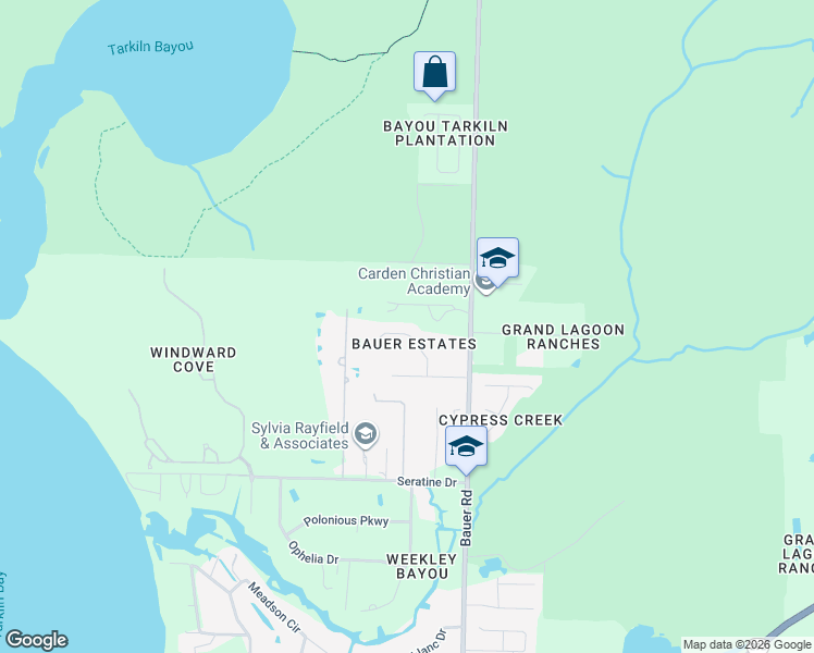 map of restaurants, bars, coffee shops, grocery stores, and more near 2020 Peregrine Court in Pensacola