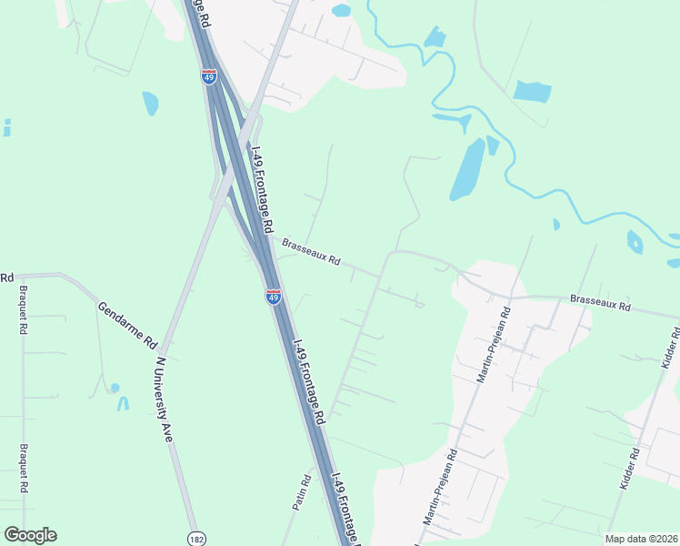 map of restaurants, bars, coffee shops, grocery stores, and more near 153 Brasseaux Road in Carencro