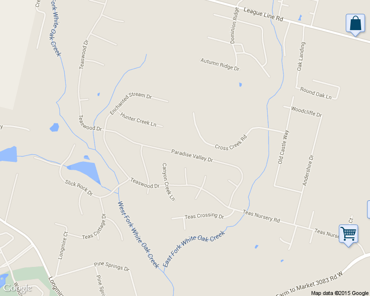 map of restaurants, bars, coffee shops, grocery stores, and more near 10289 Paradise Valley in Conroe