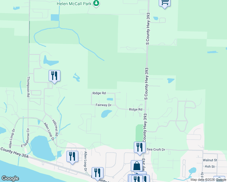 map of restaurants, bars, coffee shops, grocery stores, and more near 41 Jane Circle in Santa Rosa Beach