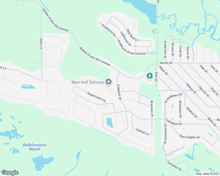 map of restaurants, bars, coffee shops, grocery stores, and more near 6820 Sweetclover Drive in Ocean Springs