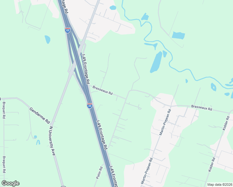 map of restaurants, bars, coffee shops, grocery stores, and more near 153 Brasseaux Road in Carencro