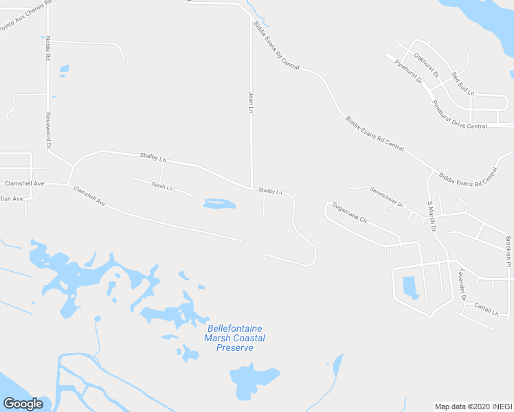 map of restaurants, bars, coffee shops, grocery stores, and more near 1214 Merritt Lane in Ocean Springs