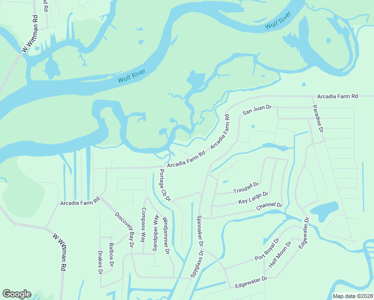 map of restaurants, bars, coffee shops, grocery stores, and more near 5190 McClellan Drive in Pass Christian