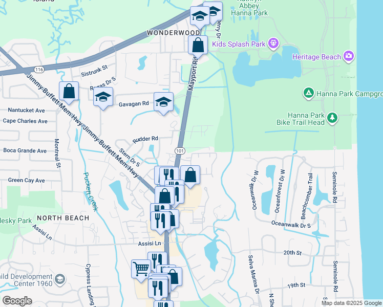 map of restaurants, bars, coffee shops, grocery stores, and more near 1703 Challenger Court west in Jacksonville