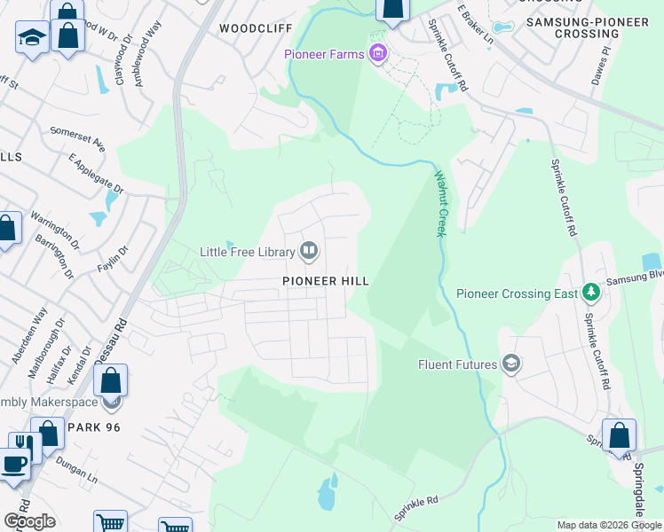 map of restaurants, bars, coffee shops, grocery stores, and more near 10716 Fulton Avenue in Austin