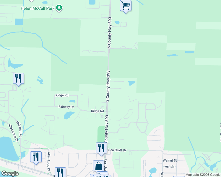 map of restaurants, bars, coffee shops, grocery stores, and more near 983 South County Highway 393 in Santa Rosa Beach