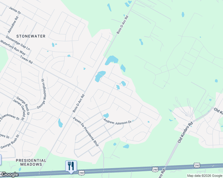 map of restaurants, bars, coffee shops, grocery stores, and more near 13737 Charles W Fairbanks Cove in Manor