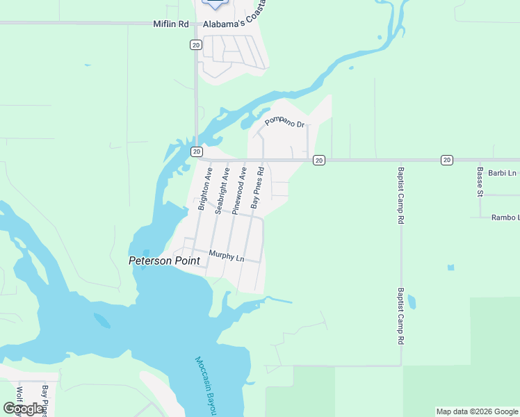 map of restaurants, bars, coffee shops, grocery stores, and more near 24923 Prince St in Elberta
