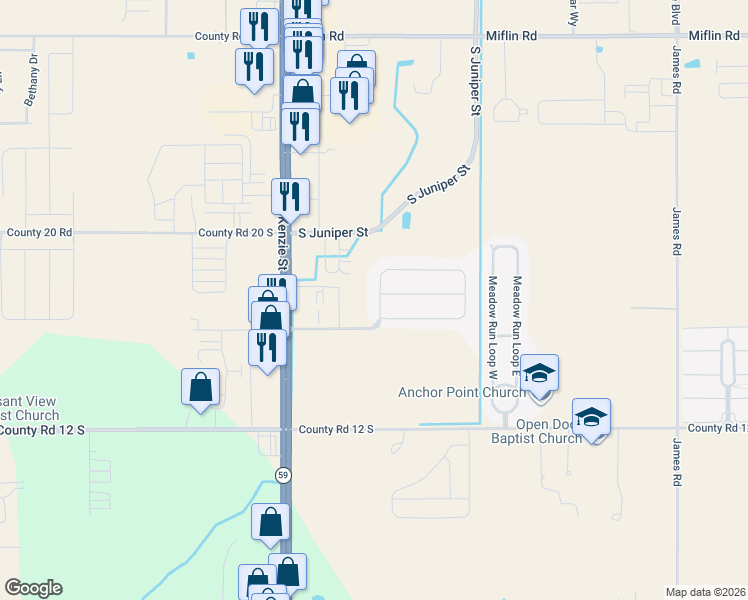 map of restaurants, bars, coffee shops, grocery stores, and more near 315 Manchester Lane in Foley