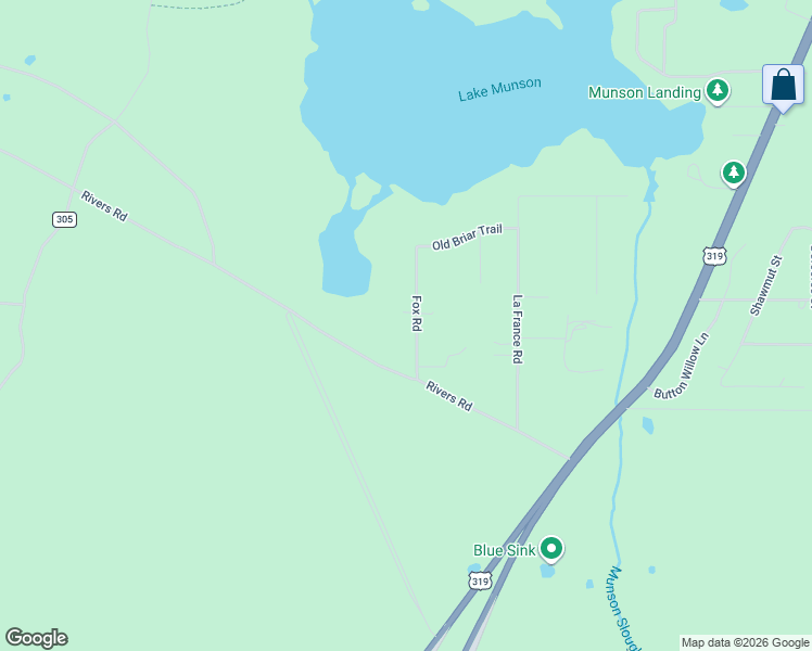 map of restaurants, bars, coffee shops, grocery stores, and more near 6035 Fox Road in Tallahassee