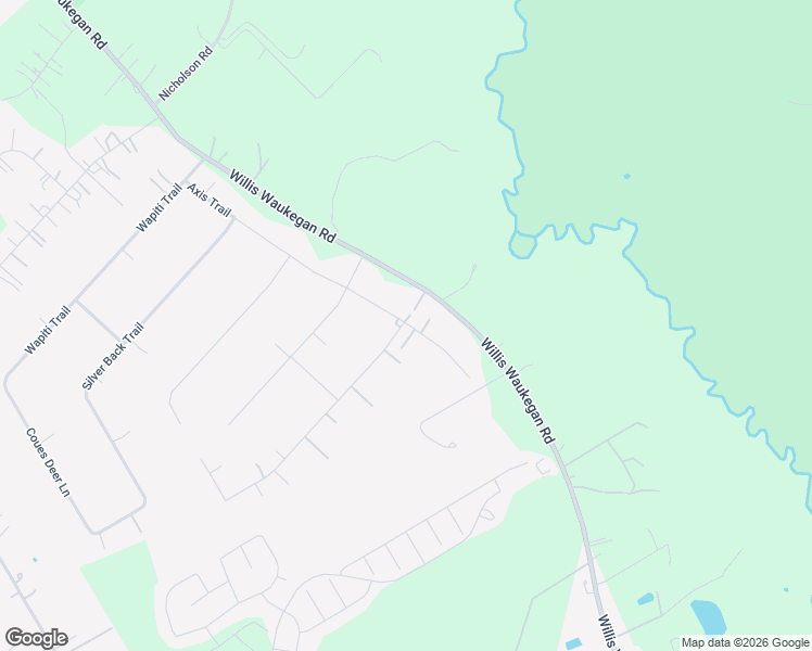 map of restaurants, bars, coffee shops, grocery stores, and more near 4647 Axis Trail in Conroe