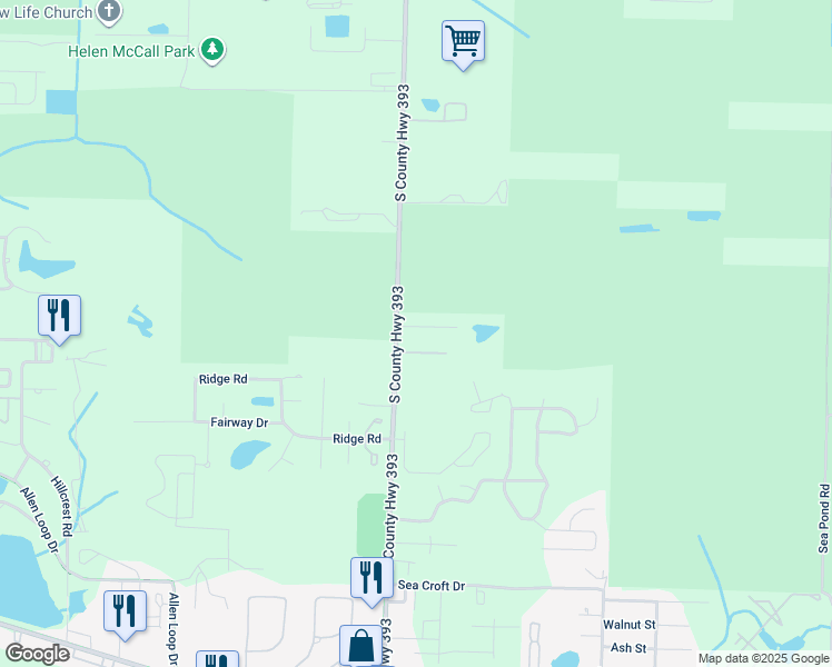 map of restaurants, bars, coffee shops, grocery stores, and more near 43 Cypress Pond Road in Santa Rosa Beach
