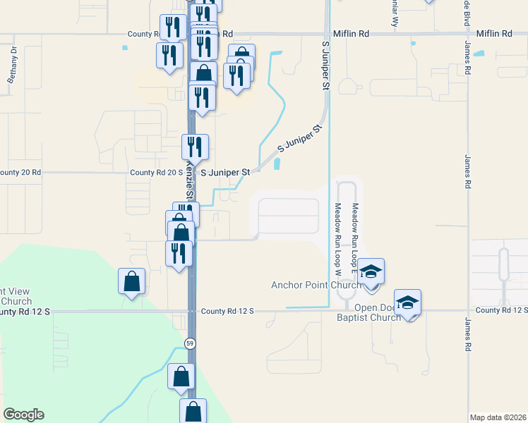 map of restaurants, bars, coffee shops, grocery stores, and more near 315 Manchester Lane in Foley