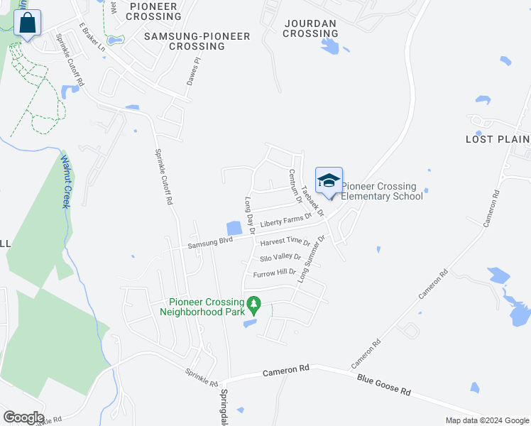 map of restaurants, bars, coffee shops, grocery stores, and more near 11021 Boundless Valley Drive in Austin