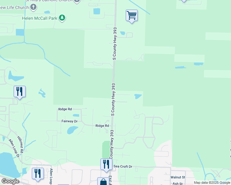 map of restaurants, bars, coffee shops, grocery stores, and more near 43 Cypress Pond Road in Santa Rosa Beach