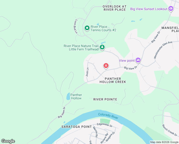 map of restaurants, bars, coffee shops, grocery stores, and more near 3525 Josh Lane in Austin