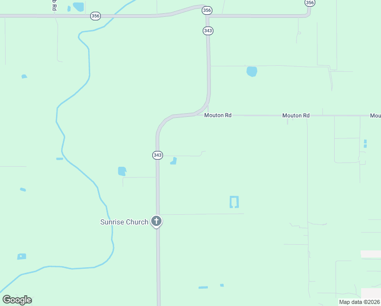 map of restaurants, bars, coffee shops, grocery stores, and more near 2508 Louisiana 343 in Church Point