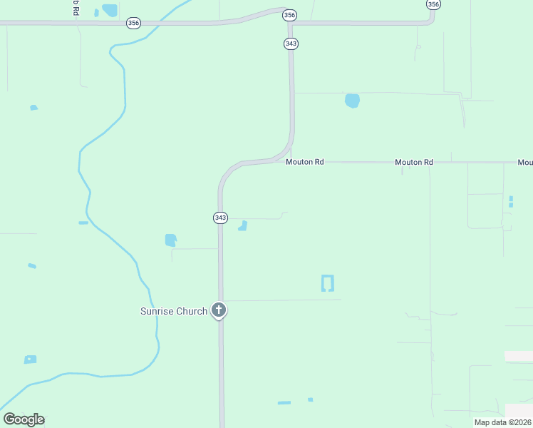 map of restaurants, bars, coffee shops, grocery stores, and more near 2508 Louisiana 343 in Church Point