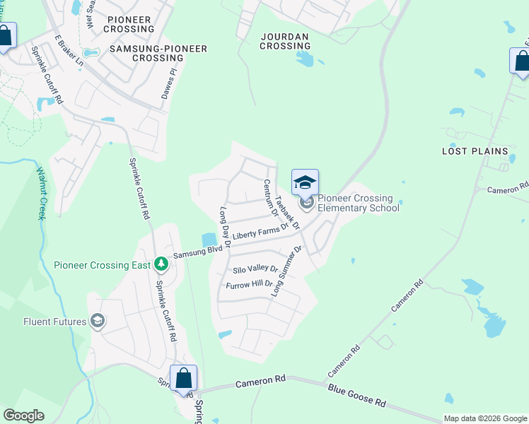 map of restaurants, bars, coffee shops, grocery stores, and more near 11124 Boundless Valley Drive in Austin