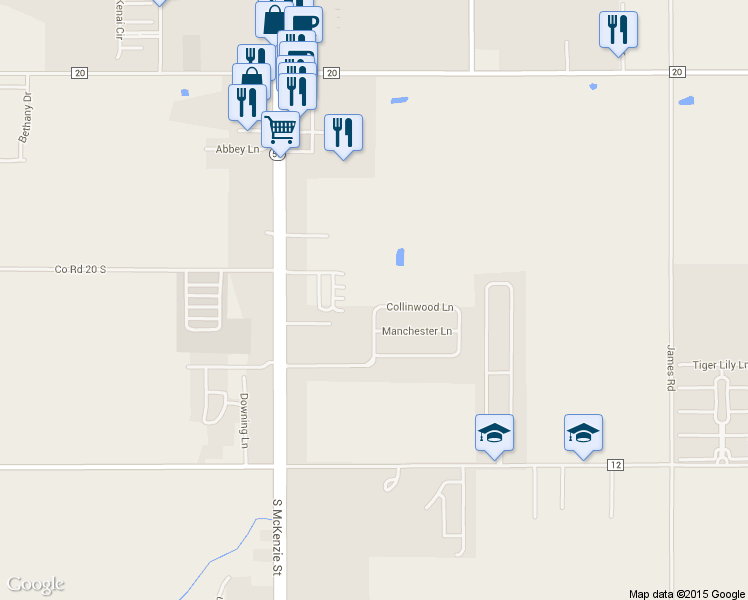 map of restaurants, bars, coffee shops, grocery stores, and more near 329 Collinwood Lane in Foley