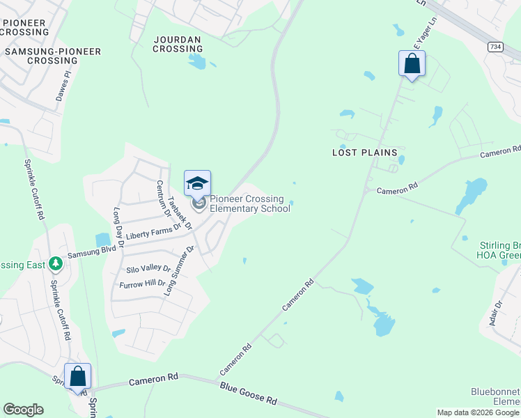 map of restaurants, bars, coffee shops, grocery stores, and more near 11505 Church Canyon Drive in Austin