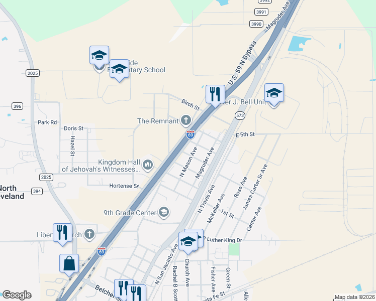 map of restaurants, bars, coffee shops, grocery stores, and more near 300 1/2 Elk Street in Cleveland