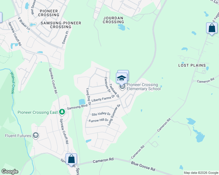 map of restaurants, bars, coffee shops, grocery stores, and more near 11124 Boundless Valley Drive in Austin