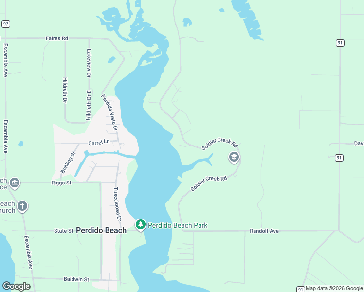 map of restaurants, bars, coffee shops, grocery stores, and more near 9459 Soldier Creek Rd in Lillian