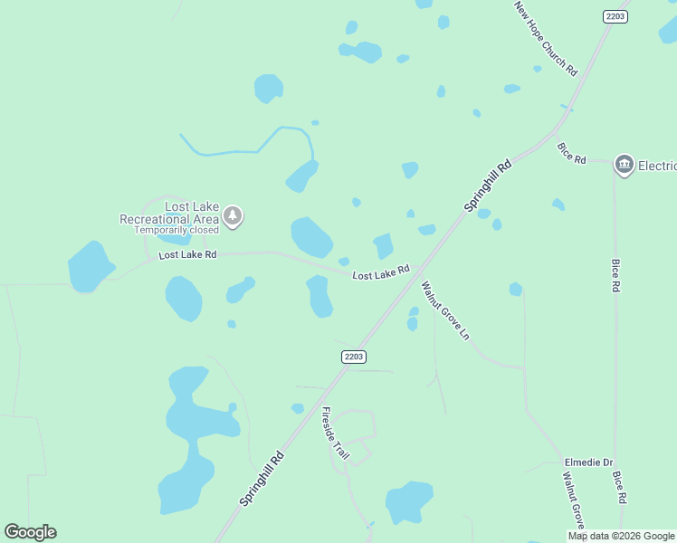 map of restaurants, bars, coffee shops, grocery stores, and more near Lost Lake Road in Tallahassee