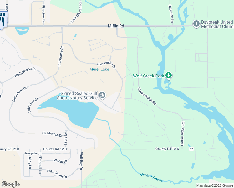 map of restaurants, bars, coffee shops, grocery stores, and more near 23490 Carnoustie Drive in Foley