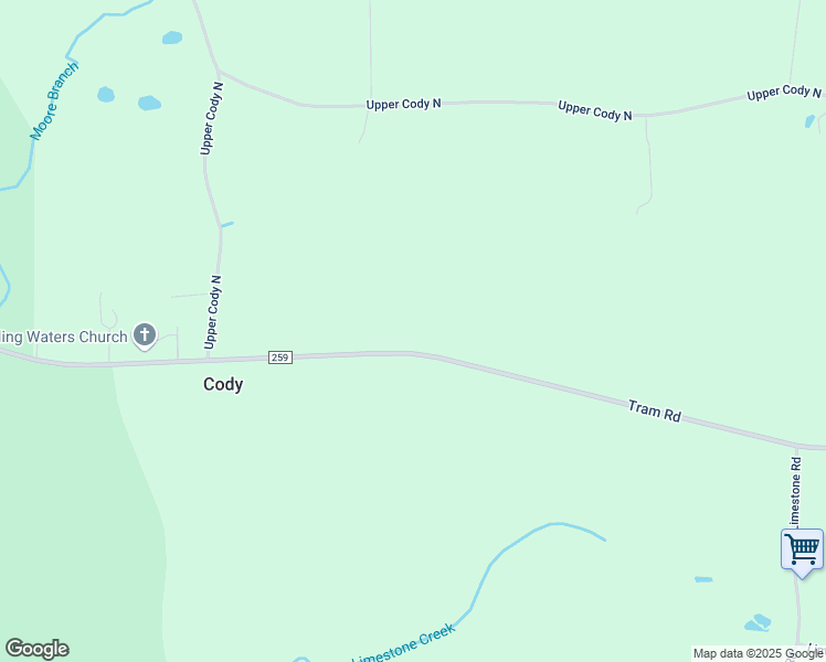 map of restaurants, bars, coffee shops, grocery stores, and more near 3230 Tram Road in Monticello