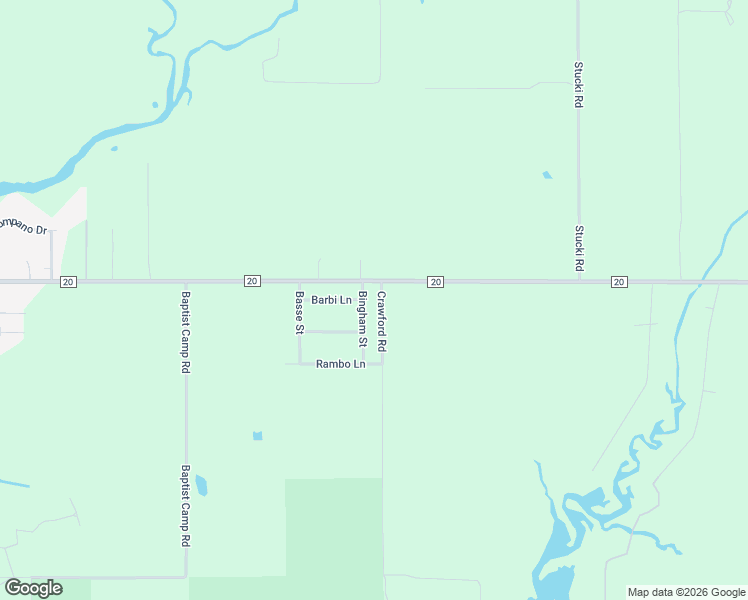 map of restaurants, bars, coffee shops, grocery stores, and more near 25872-25998 County Road 20 in Elberta