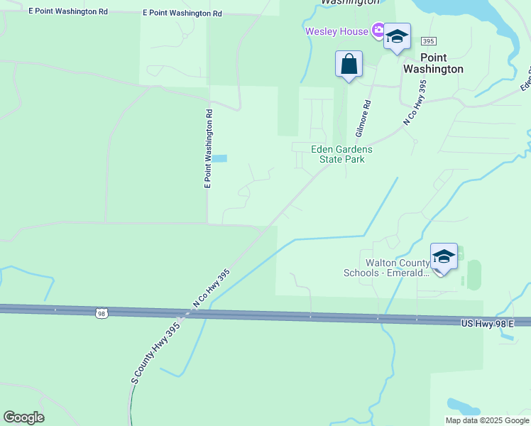 map of restaurants, bars, coffee shops, grocery stores, and more near 178 Montclair Avenue in Santa Rosa Beach