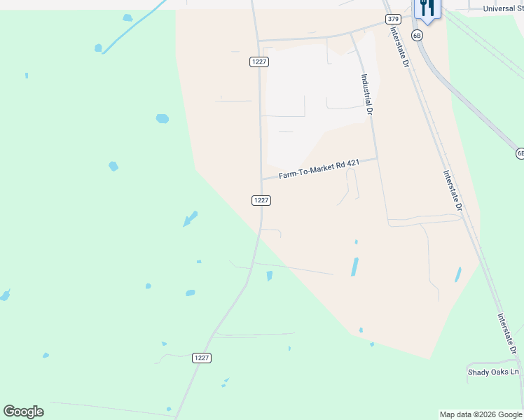 map of restaurants, bars, coffee shops, grocery stores, and more near Farm to Market 1227 in Navasota