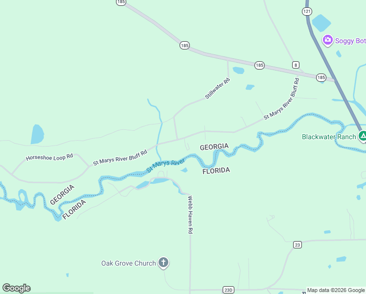 map of restaurants, bars, coffee shops, grocery stores, and more near 699 Saint Marys River Bluff Road in Saint George