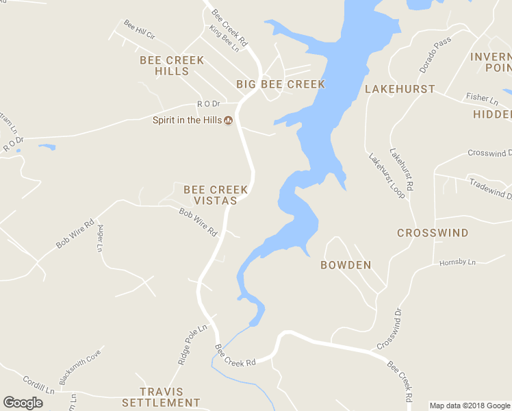 map of restaurants, bars, coffee shops, grocery stores, and more near 3511 Bee Creek Road in Spicewood