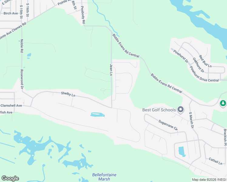 map of restaurants, bars, coffee shops, grocery stores, and more near 2000 Jean Lane in Ocean Springs