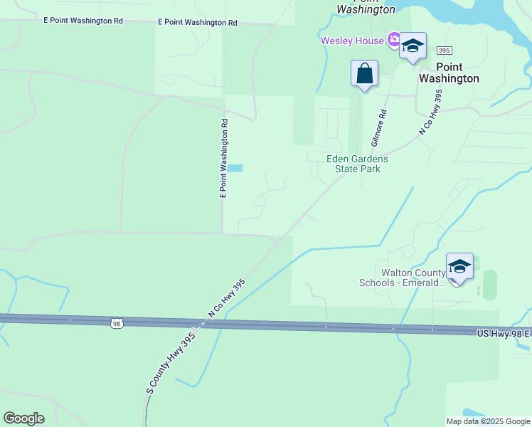 map of restaurants, bars, coffee shops, grocery stores, and more near 178 Montclair Avenue in Santa Rosa Beach