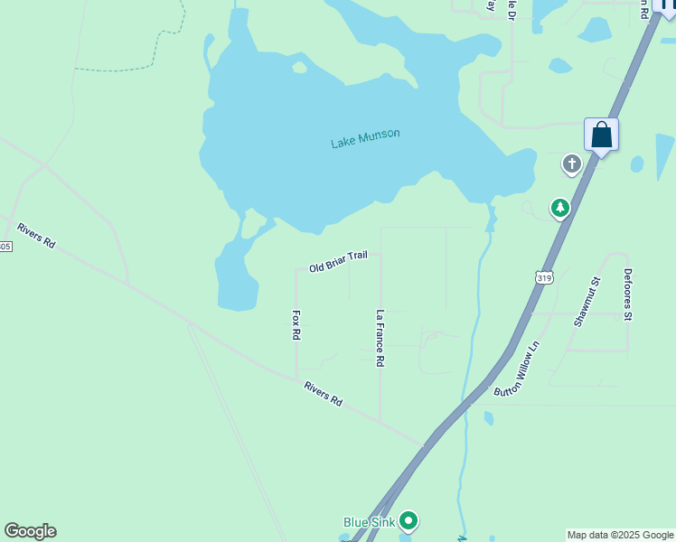 map of restaurants, bars, coffee shops, grocery stores, and more near 1791 Old Briar Trail in Tallahassee