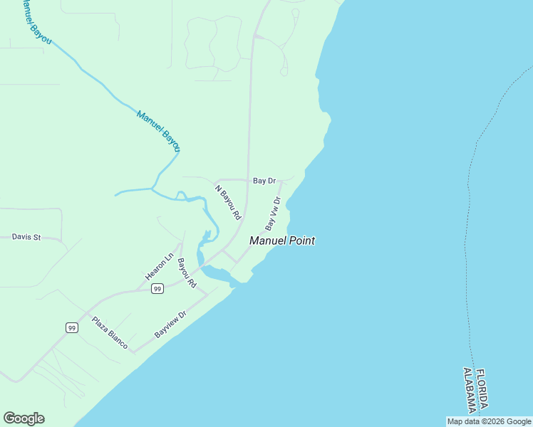 map of restaurants, bars, coffee shops, grocery stores, and more near 9527 Bayview Drive in Lillian